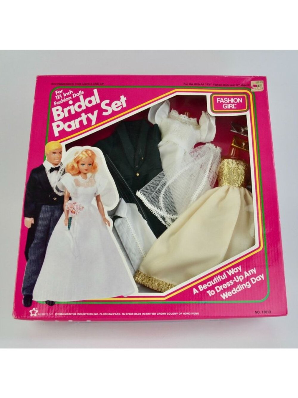 Fashion Girl Bridal Party Set Vintage New NOS for 11.5 & 12 Inch Dolls